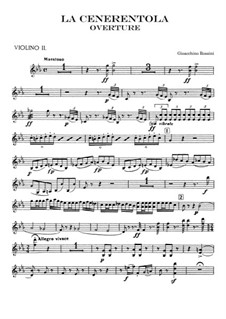 La Cenerentola: Ouvertüre – Violinstimme II by Gioacchino Rossini
