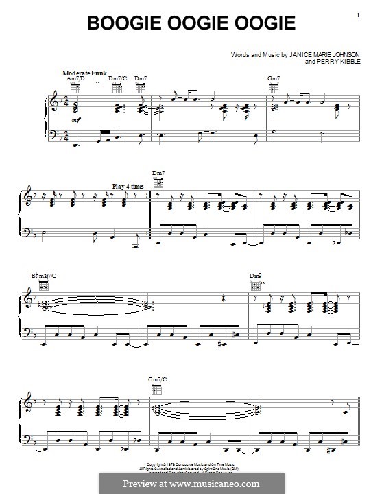 Boogie Oogie Oogie (A Taste of Honey) von J.M. Johnson, P. Kibble auf ...