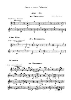 Raimonda, Op.57: Suite. Nr.4. Pizzicato – Stimmen by Alexander Glazunov