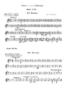 Raimonda, Op.57: Suite. Nr.6 Polka – Stimmen by Alexander Glazunov