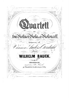 Striechquartett in G-Dur: Violinstimme II by Wilhelm Bauck