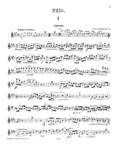 Klaviertrio in A-Dur, Op.12: Violinstimme by Victor Bendix