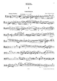 Klaviertrio in A-Dur, Op.12: Cellostimme by Victor Bendix