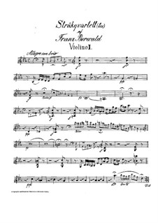 Streichquartett Nr.3 in Es-Dur: Violinstimme II by Franz Berwald