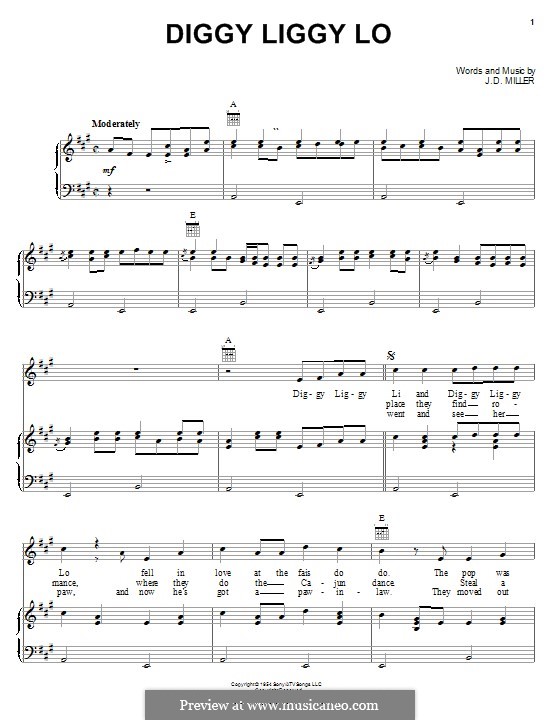 Diggy Liggy Lo (Rusty &amp; Doug Kershaw) von J. Miller