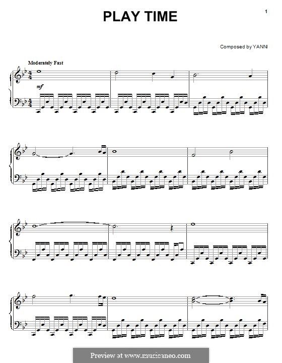 Play Time: Für Klavier by Yanni