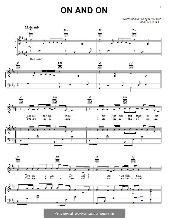 On and On: Für Stimme und Klavier (oder Gitarre) by Kevin Max, Erick Cole