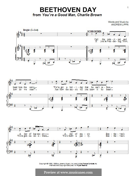 Beethoven Day: Für Stimme und Klavier (oder Gitarre) by Andrew Lippa