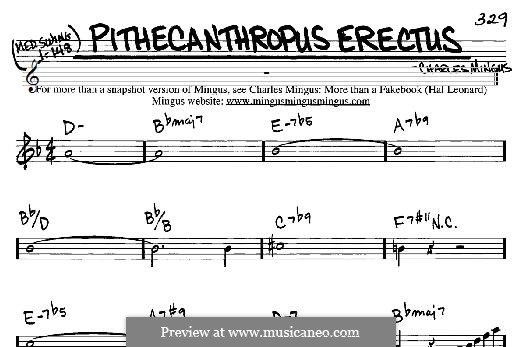 Pithecanthropus Erectus: For any instrument by Charles Mingus