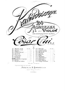 Nr.9 Orientale: Partitur, Solostimme by César Cui