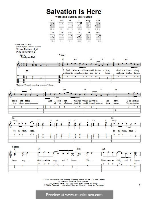 Salvation is Here: Für Gitarre mit Tabulatur by Joel Houston