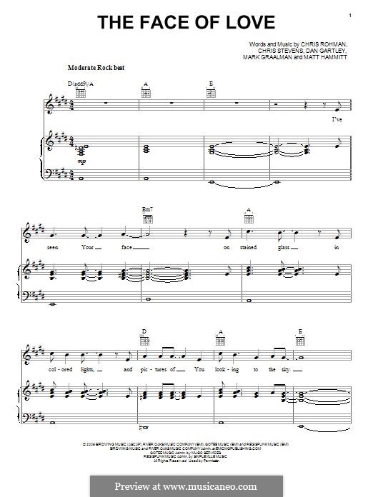 The Face of Love (Sanctus Real) von C. Rohman, M. Hammitt, C. Stevens ...
