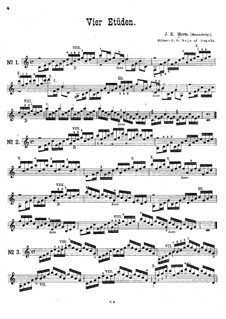 Vier Etüden: Für Gitarre by Johann Kaspar Mertz