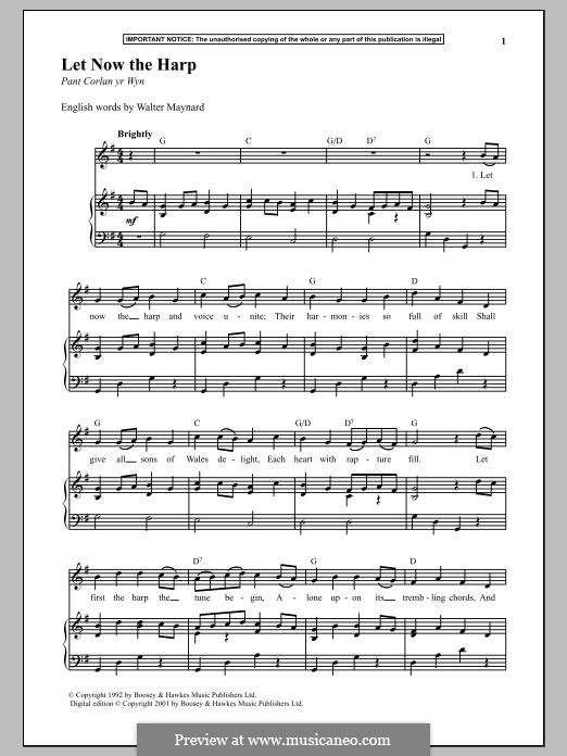 Let Now the Harp: Für Stimme und Klavier by Unknown (works before 1850)