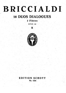 Sechzehn Duets-Dialoge für zwei Flöten, Op.132: Nr.1-8 – Partitur by Giulio Briccialdi