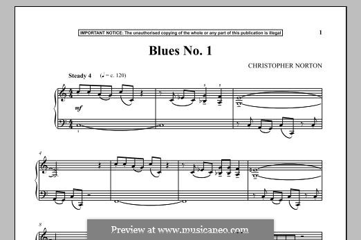 Blues No.1: Für Klavier by Christopher Norton