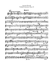 Konzert für Violine und Orchester in a-Moll, B.108 Op.53: Hörnerstimmen by Antonín Dvořák