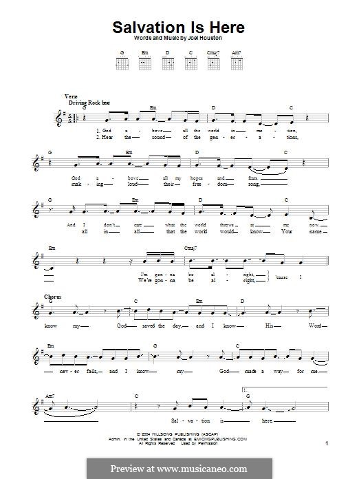 Salvation is Here: Für Gitarre mit Tabulatur by Joel Houston