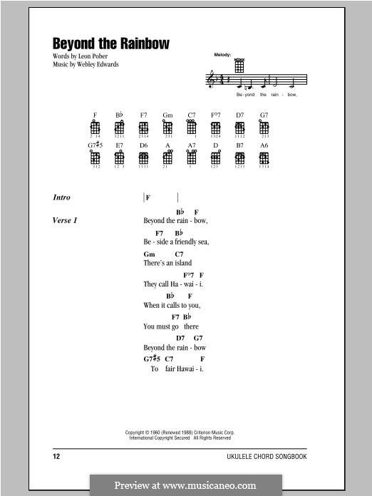 Beyond the Rainbow: Für Ukulele by Webley Edwards