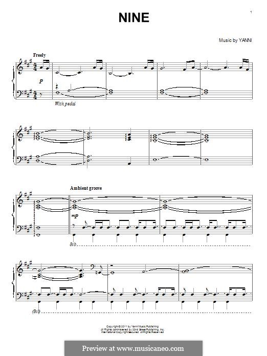 Nine: Für Klavier by Yanni