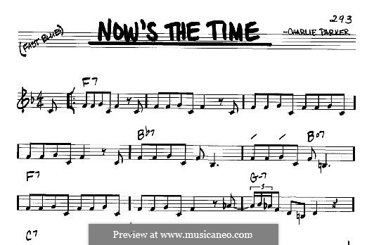 Now's the Time: For any instrument by Charlie Parker