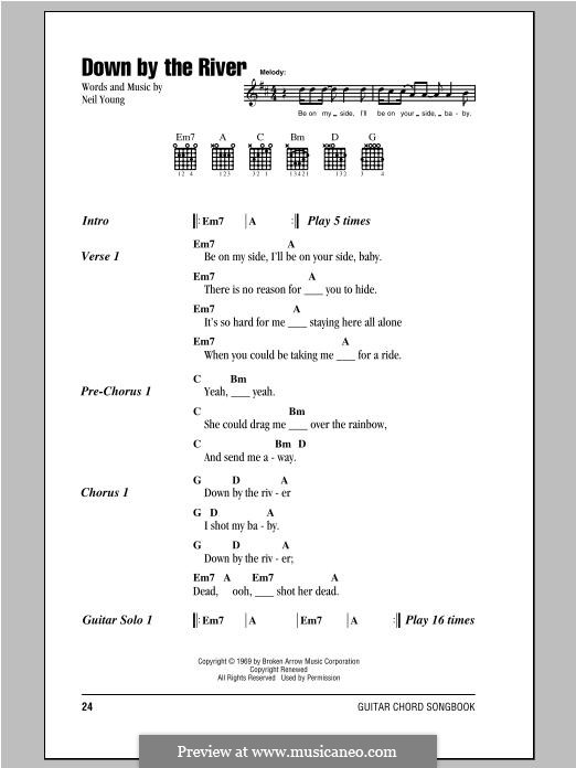 Down By the River: Text und Akkorde by Neil Young