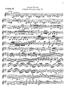 Othello, B.174 Op.93: Violinstimme II by Antonín Dvořák