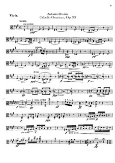 Othello, B.174 Op.93: Violastimme by Antonín Dvořák