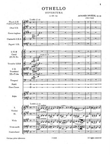 Othello, B.174 Op.93: Vollpartitur by Antonín Dvořák