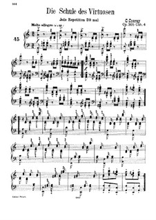 Die Schule des Virtuosen, Op.365: Übungen Nr.45-60 by Carl Czerny