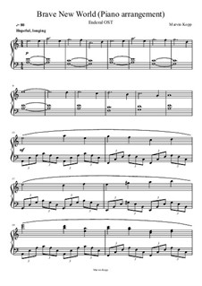 Schöne neue Welt, Klavier Arrangement (Enderal OST): Schöne neue Welt, Klavier Arrangement (Enderal OST) by Marvin Kopp, Nicolas Lietzau
