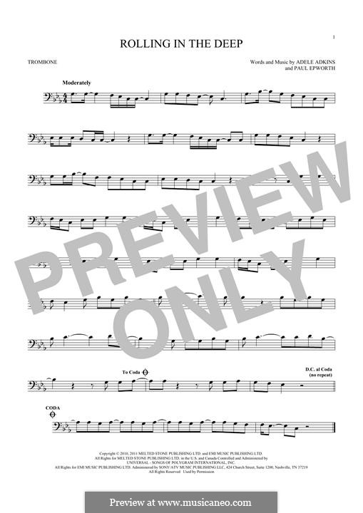 Instrumental version: For trombone by Adele, Paul Epworth