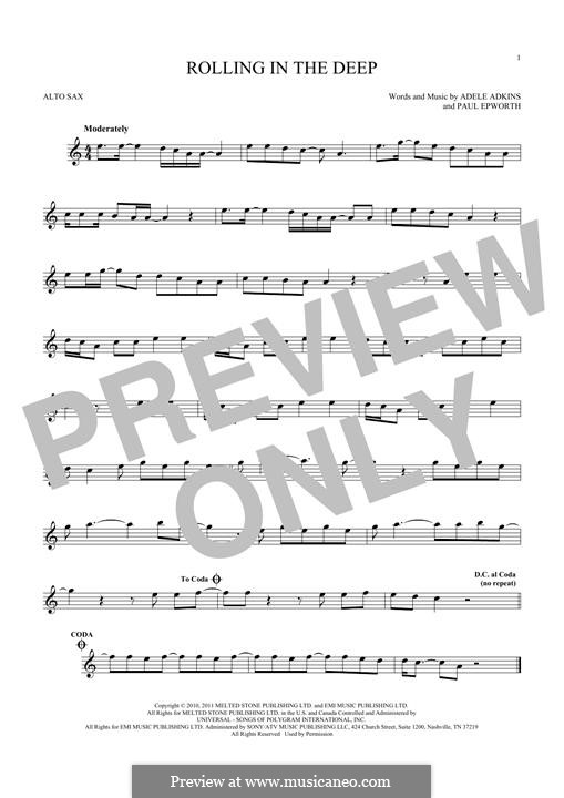 Instrumental version: Für Altsaxophon by Adele, Paul Epworth