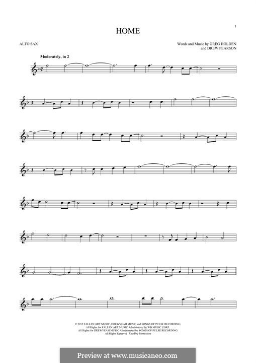 Home: Für Altsaxophon by Phillip Phillips