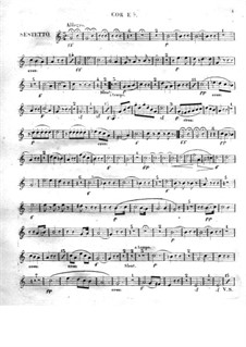 Quintett für Klavier, Harfe und Streicher, Op.142: Waldhornstimme by Ferdinand Ries