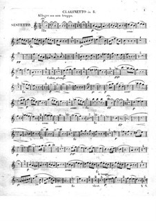 Quintett für Klavier, Harfe und Streicher, Op.142: Klarinettenstimme by Ferdinand Ries