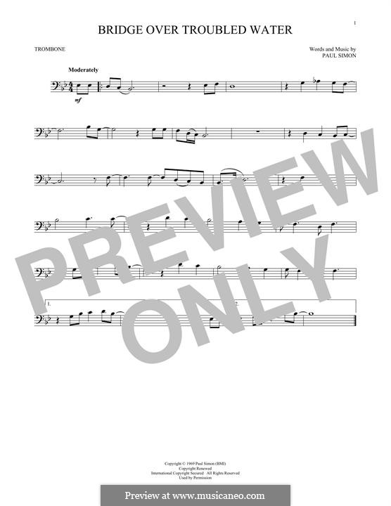 Instrumental version: For trombone by Paul Simon