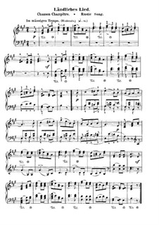 Nr.20 Ländliches Lied: Für Klavier by Robert Schumann