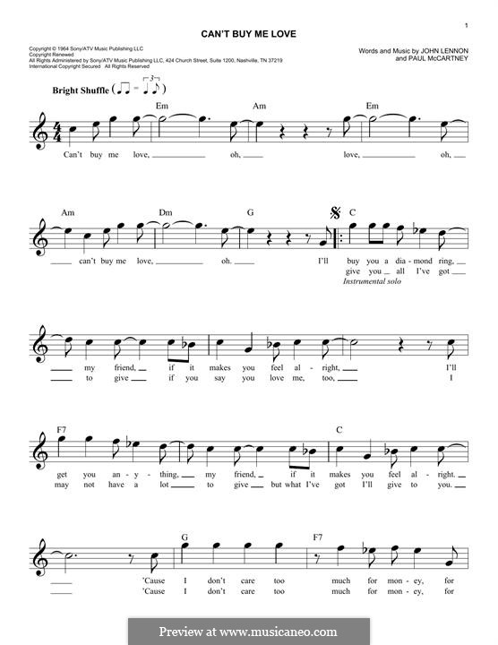 Vocal version: Melodische Linie by John Lennon, Paul McCartney