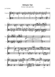 Ouvertüre: For violin and viola by Gioacchino Rossini