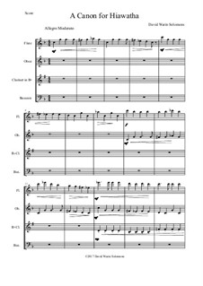Hiawatha: For wind quartet by David W Solomons
