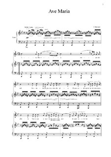 Ave Maria, D.839 Op.52 No.6: Für Stimme und Klavier by Franz Schubert