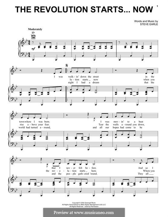 The Revolution Starts... Now von S. Earle Noten auf MusicaNeo