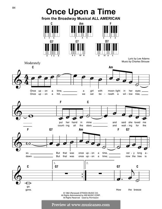 Once Upon a Time: Melodische Linie by Charles Strouse
