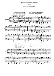 Neue Liebeslieder-Walzer, Op.65a: Für Klavier, vierhändig by Johannes Brahms