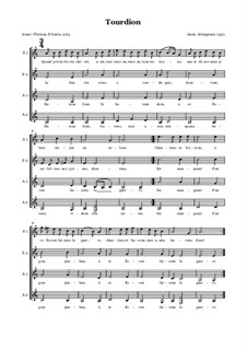 Tourdion: Tourdion by Unknown (works before 1850)