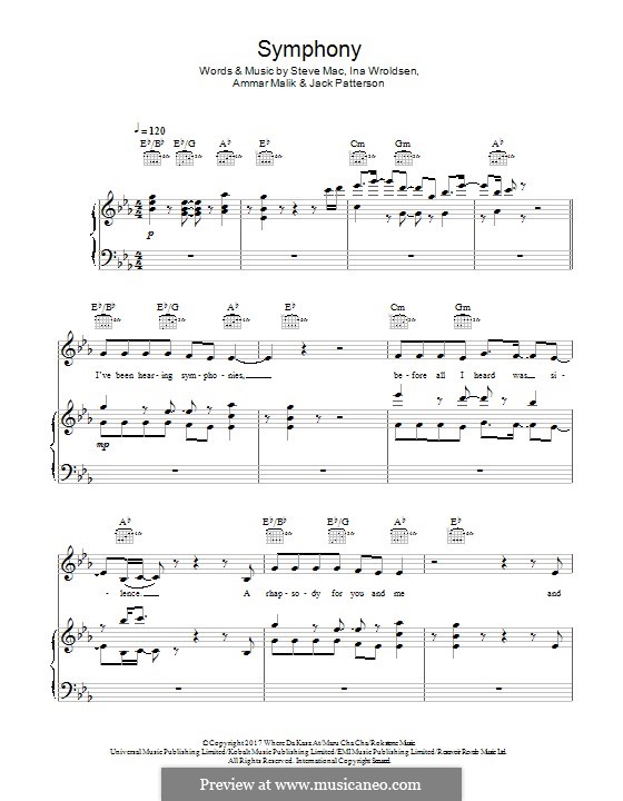 Symphony (Clean Bandit) von A. Malik, I. Wroldsen, Steve Mac, J