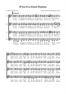 If Love's a Sweet Passion: Für Frauenchor by Henry Purcell