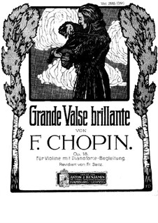 Grosser brillanter Walzer in Es-Dur, Op.18: Für Violine und Klavier by Frédéric Chopin