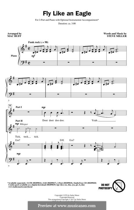 Fly Like an Eagle (Steve Miller Band): Für gemischten Chor by Steve Miller